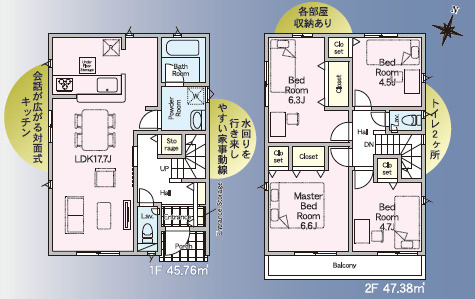 クレイドルガーデン熊本市北区楡木第７の間取り