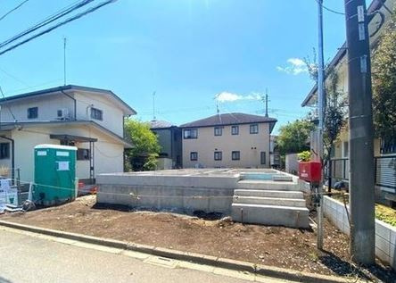 【新築】川越市笠幡平屋建て新築住宅の外観|工事順調に進んでおります
