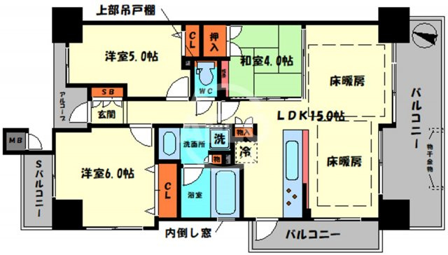 プレサンスロジェOSAKA　中津小学校区の間取り|プレサンスロジェOSAKA　間取り