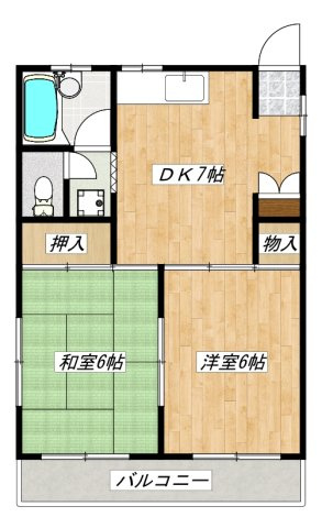 コーポ石川の間取り