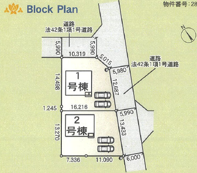 CRADLE GARDEN吉井町神保第2の区画図