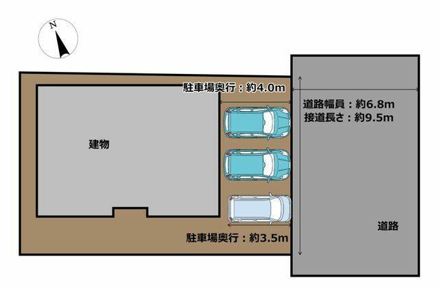 豊橋市西松山町の中古一戸建の区画図|【区画図】 