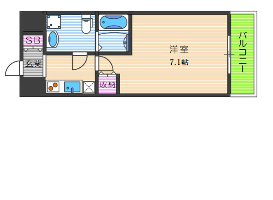【間取り】 | TOYOTOMI STAY Premium難波桜川Ⅰ