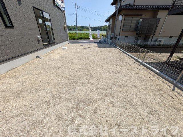 【新築戸建】　いわき市平第21　全2棟の庭|2号棟庭　ガーデニングや家庭菜園を楽しめる庭がついています！