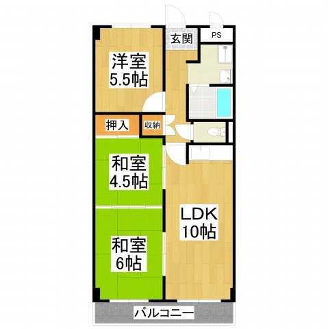 【間取り】 | EverGreen泉ヶ丘1号館