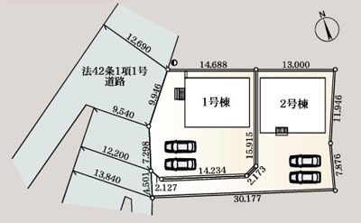 【区画図】 | CRADLE GARDEN神川町植竹 第3　【平屋】新築住宅