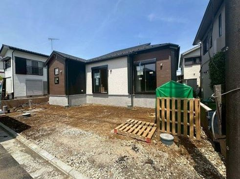 【新築】川越市笠幡2期 平屋建て新築の外観|平屋建てです
