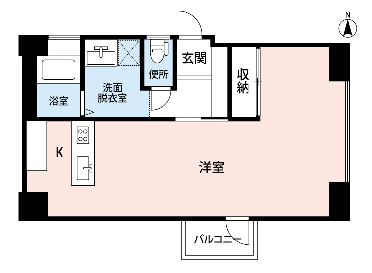 ドーマ島之内の間取り|ドーマ島之内　ひろびろとした室内