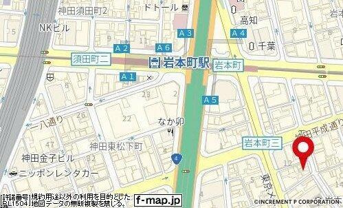 リビオレゾン千代田岩本町ルジェンテの地図| 