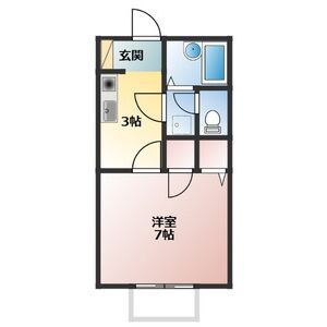 ルミエールＡ（洞）の間取り