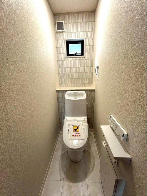 花中町　新築戸建のトイレ|１F、２Fにもトイレがあり、生活しやすくなってます。