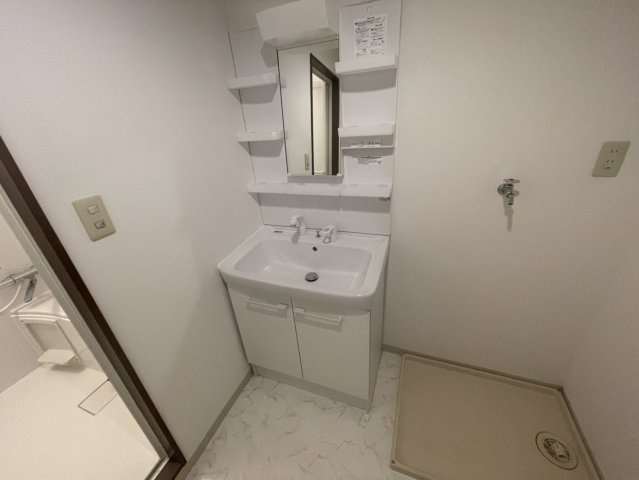 福田マンションの洗面所|使いやすい洗面所です
