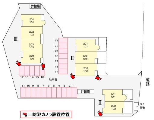 スタニングプレイスⅢの区画図