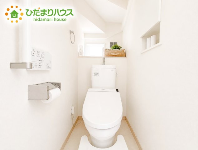 いわき市平豊間字柳町　中古戸建のトイレ|トイレは1F、2F共に完備！取り合いになることがありませんね(^^)/
