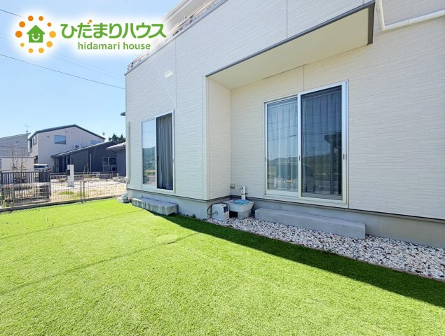 いわき市平豊間字柳町　中古戸建の庭|お子様の元気なお外遊びも、自宅のお庭なら安心ですね(^^♪