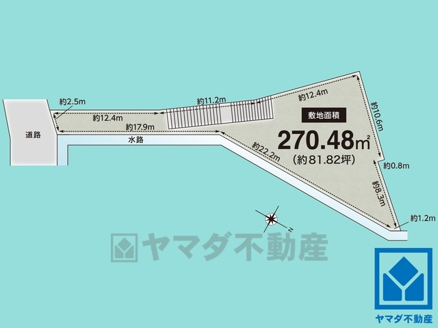 西宮市苦楽園三番町の土地図