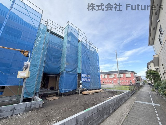 三郷市新和4丁目　新築戸建　全2棟　1号棟の外観|現地の写真になります。