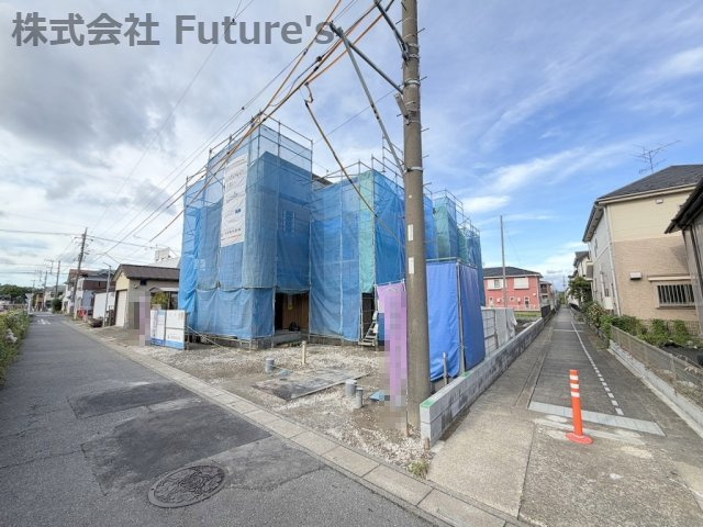三郷市新和4丁目　新築戸建　全2棟　1号棟の外観|現地の写真になります。