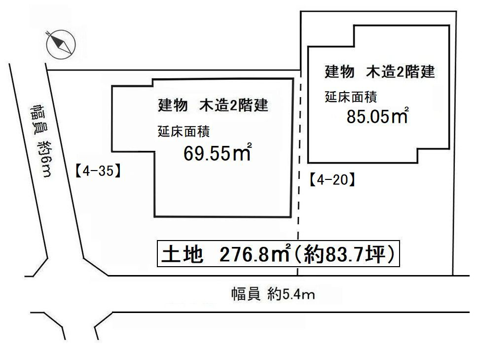 知多市新舞子字浜田の区画図