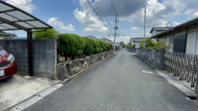 飯塚市柏の森　土地の前面道路含む現地写真