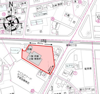 【間取り】 | 宇都宮市陽東3丁目　店舗・事務所