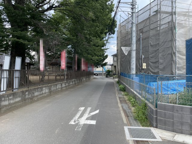 【前面道路含む現地写真】 | 本庄市栄第11期　クライン　新築戸建　全1区画　1号棟 | 7/13撮影