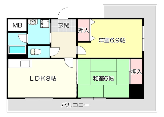 【間取り】 | タカマツレジデンス布施south