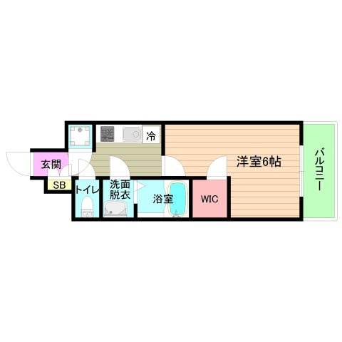 大阪市都島区東野田町１丁目の賃貸マンションの間取り