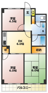 【間取り】 | シャトーサンハイム | シャトーサンハイム　板橋区成増