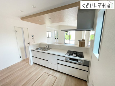 【キッチン】 | GRAFARE嵐山町菅谷4期　【平屋】新築住宅 | ≪1号棟≫
現地(2026年8月撮影)