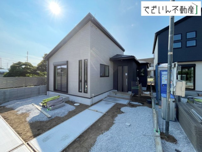 【外観】 | GRAFARE嵐山町菅谷4期　【平屋】新築住宅 | ≪1号棟≫
現地(2026年8月撮影)