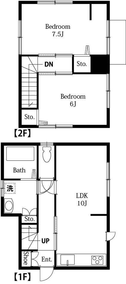 下新田古川様貸家の間取り