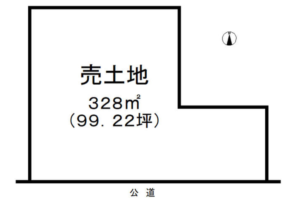 知多郡武豊町字多賀４丁目　売り土地の区画図