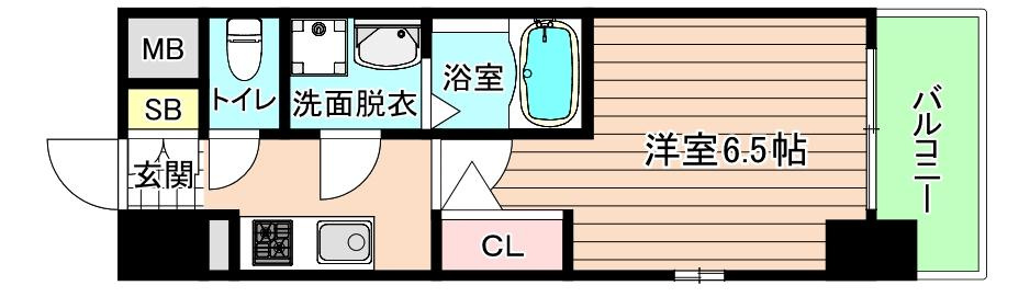 大阪市都島区中野町２丁目の賃貸マンションの間取り