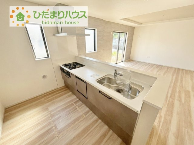 【キッチン】 | 土浦市上高津2期　新築戸建　1号棟 | 料理をしながらでも、ご家族との会話を楽しめる対面式キッチン♪
