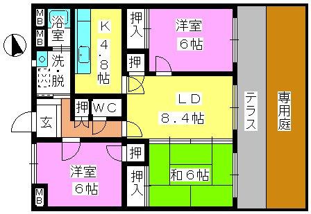 リバーピア大橋の間取り|※図面と現況が異なる場合は現況優先になります。
