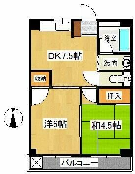 学園サンハイツの間取り