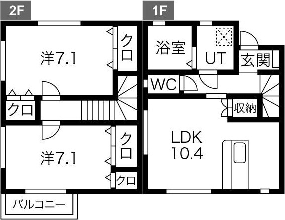 lark hill(ラークヒル) A棟の間取り