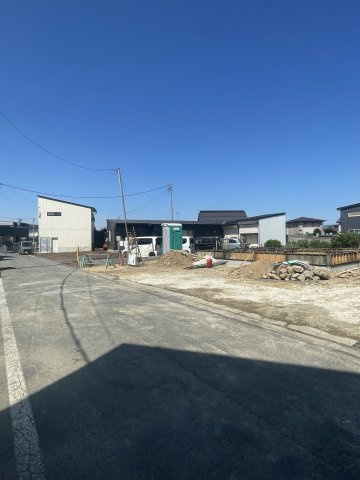 新築戸建・新築建売　米沢市木場町第1　西部小学校・第三中学校の前面道路含む現地写真