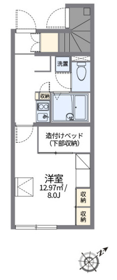 【間取り】 | レオパレス松浜 | 新潟　松浜　家具　家電　社宅　マンスリー