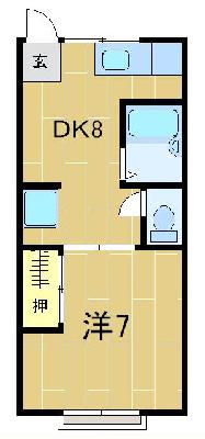 徳田第一アパートの間取り