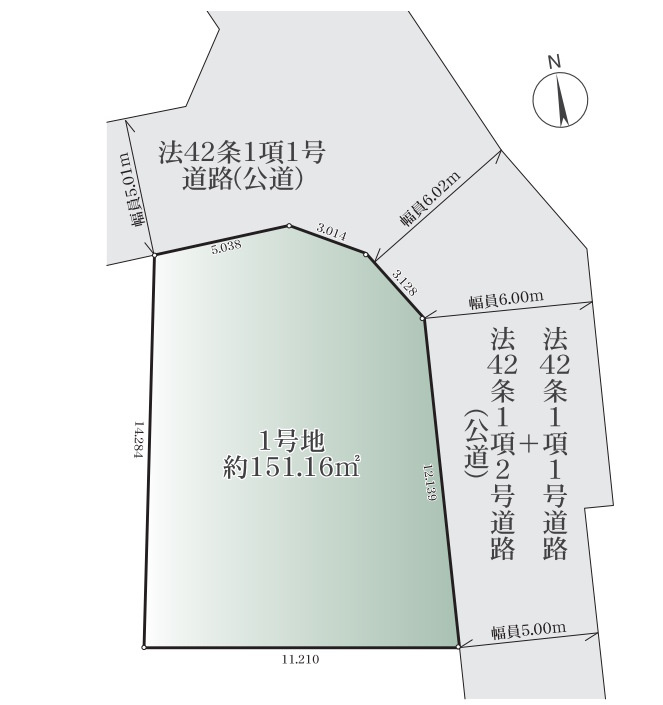 町田市小山町　建築条件無し売地1区画