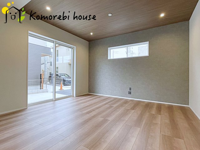 さいたま市大宮大和田町　新築一戸建て　グリーンガーデン　Aの居間・リビング|ゆったり過ごせる居間です