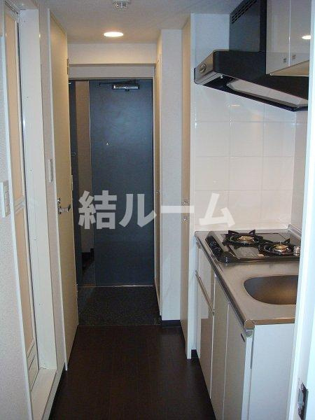 新宿区高田馬場４丁目の賃貸マンションの玄関