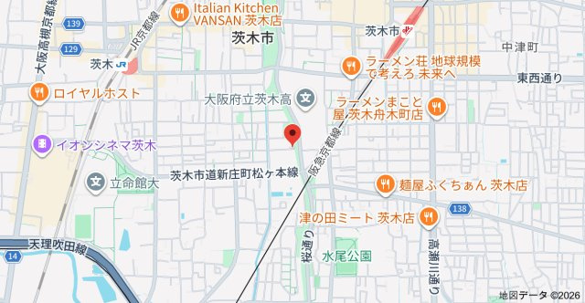 UURコート茨木東中条の地図