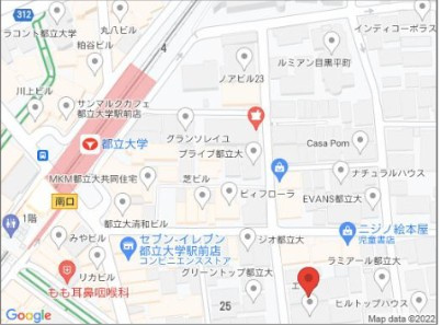 リフィオ都立大学の地図