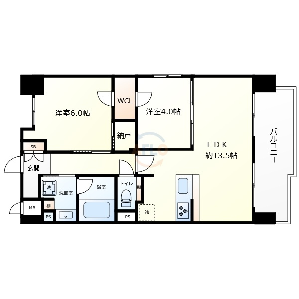 Fujiman南森町の間取り|Fujiman南森町　間取り