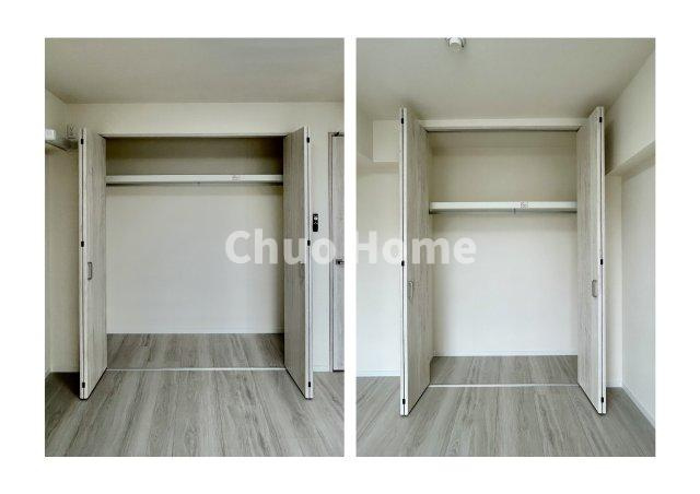 メトロハイツ東陽の収納|居室にはクローゼットを完備し、自由度の高い家具の配置が叶うシンプルな空間です。お子様の成長と必要になる子供部屋を与えるにはぴったりの間取りですね。
