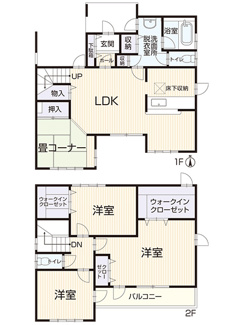 【間取り】 | 岡崎市美合町入込　戸建