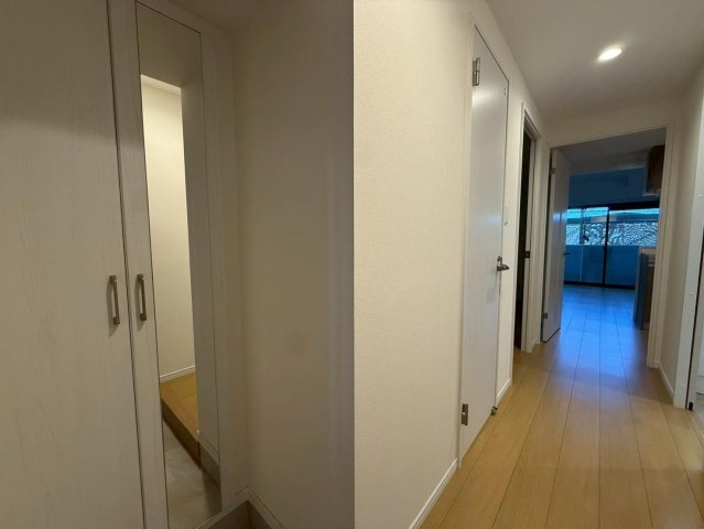 熊本市東区長嶺南８丁目の賃貸マンションの玄関